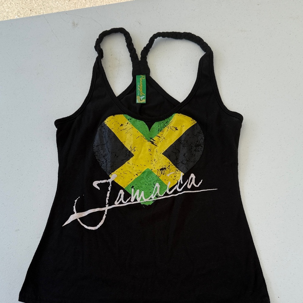 Black Jamaica Heart Women's Top